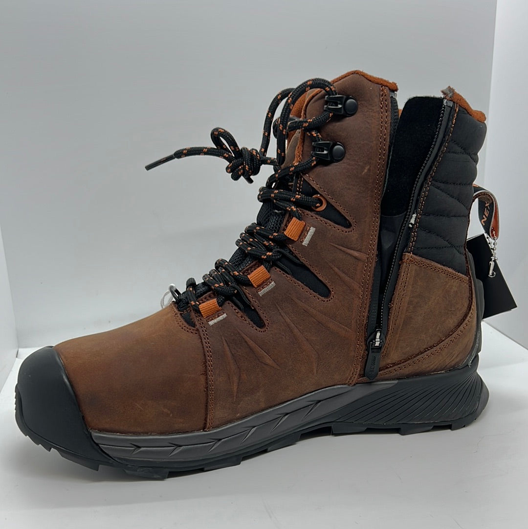 NEXGRIP DENALI BROWN LEATHER WATERPROOF MENS SNOW BOOT WITH RETRACTABLE ICE CLEATS - All Mixed Up