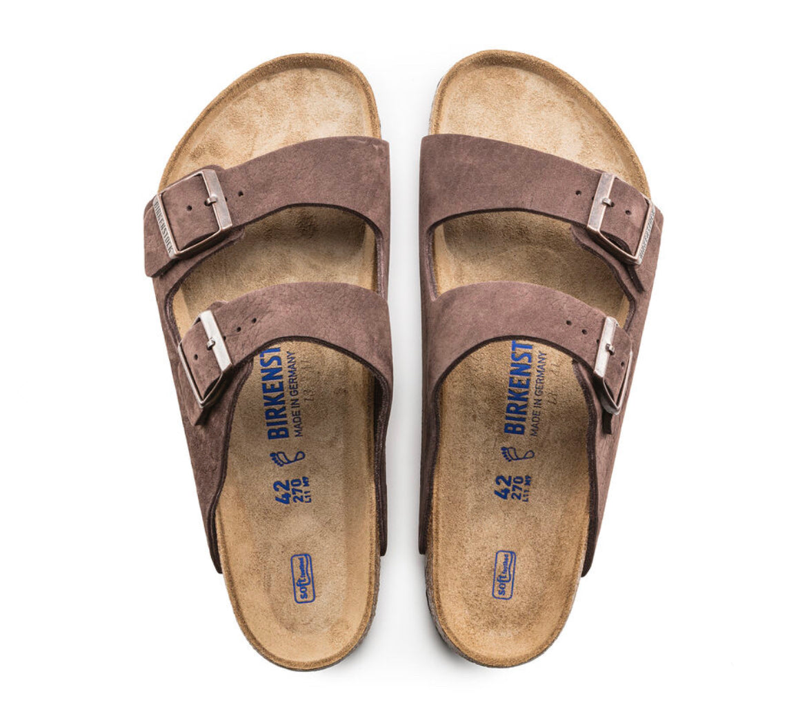 Birkenstock Arizona Nubuck Leather Desert Buck Roast - All Mixed Up 