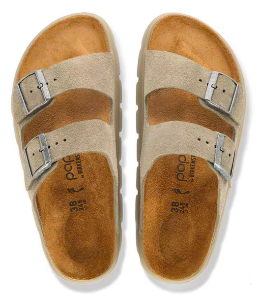 Birkenstock Arizona Chunky
Suede Leather Taupe Tonal