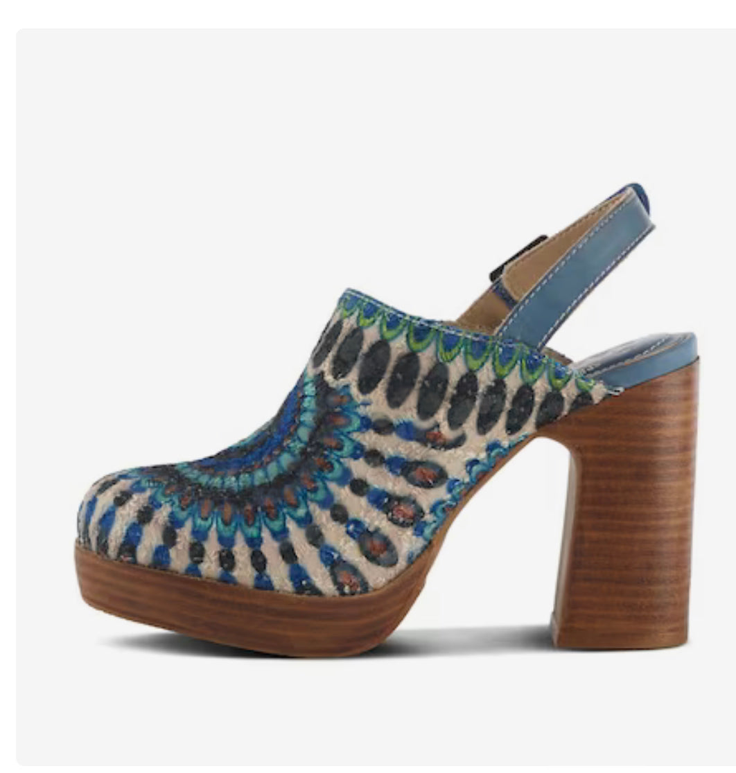 L'Artiste By Spring Step Zipi Blue Multi - All Mixed Up