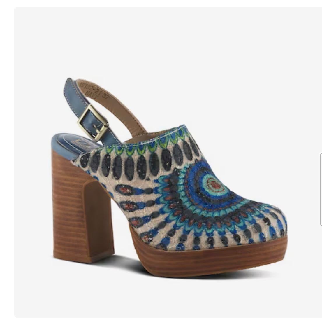 L'Artiste By Spring Step Zipi Blue Multi - All Mixed Up