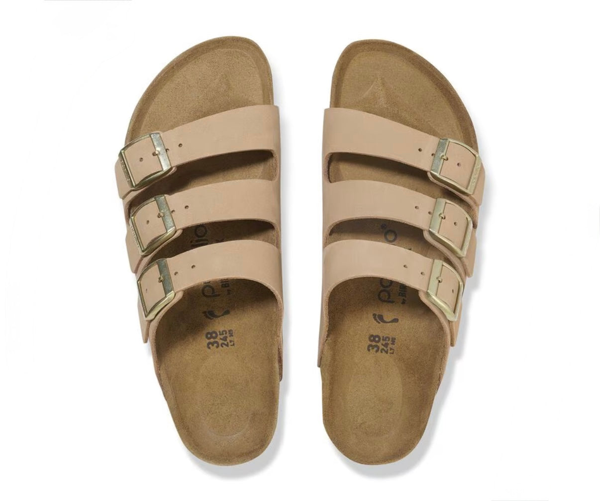 Birkenstock Florida Flex Platform
Nubuck Leather - Sandcastle