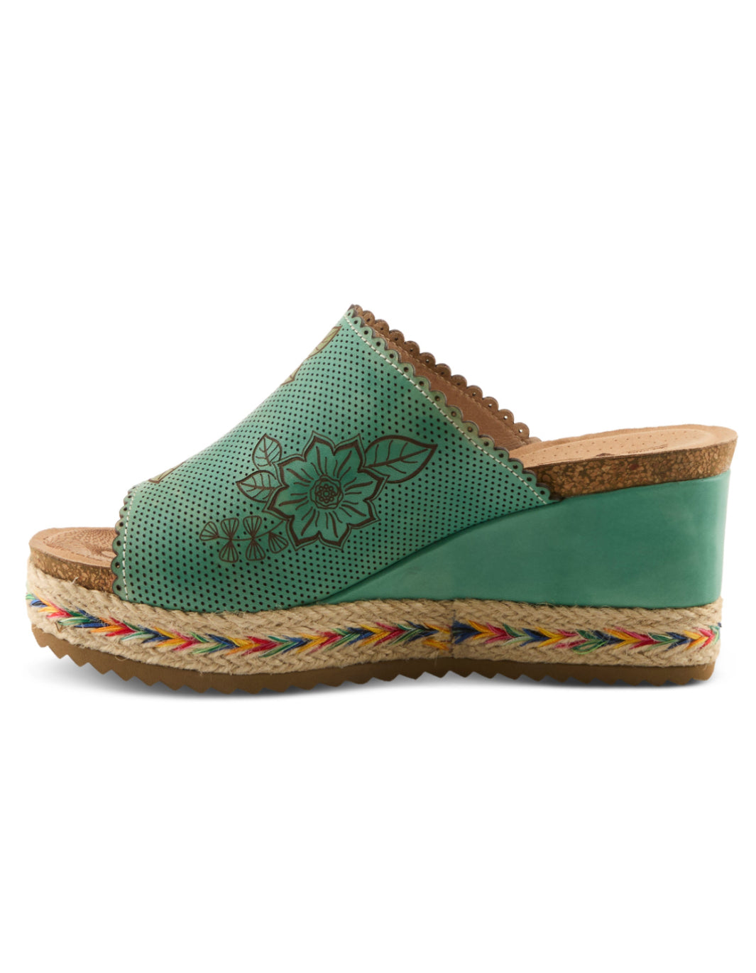 L'ARTISTE DELRAYBEACH SANDAL MINT GREEN MULTI