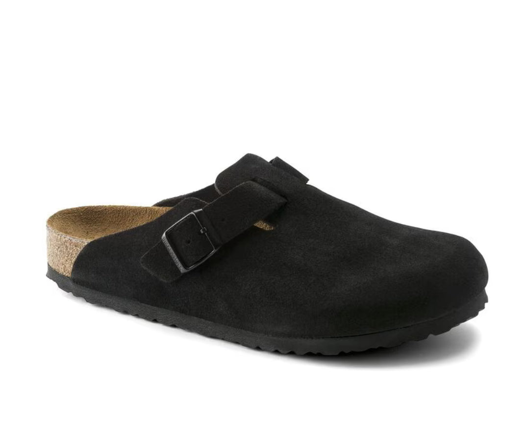 Birkenstock Boston Soft Footbed
Suede - Black