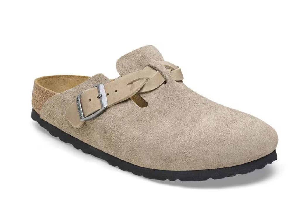 Birkenstock Boston Braided
Suede Leather - Taupe