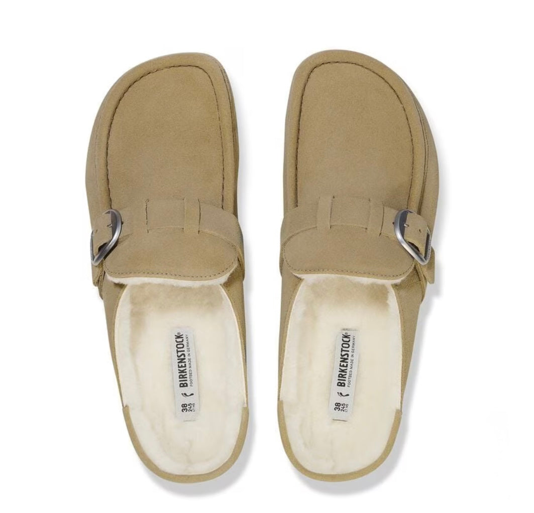 Birkenstock Buckley Shearling
Suede Leather - Taupe