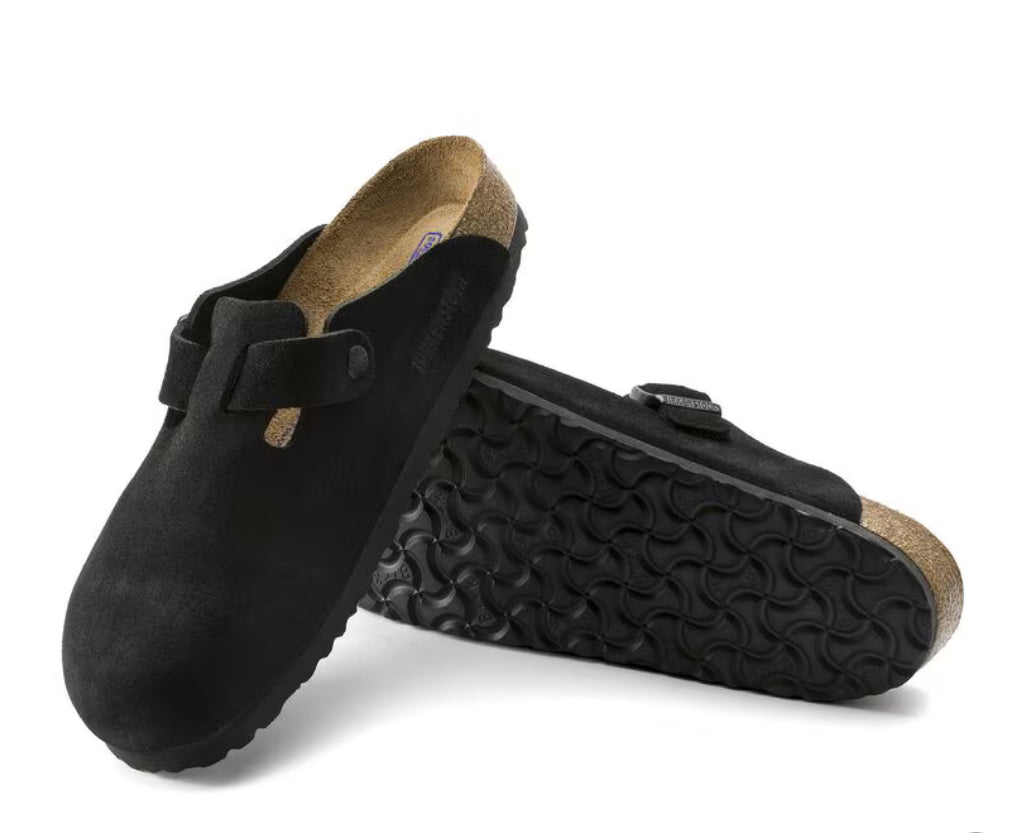 Birkenstock Boston Soft Footbed
Suede - Black