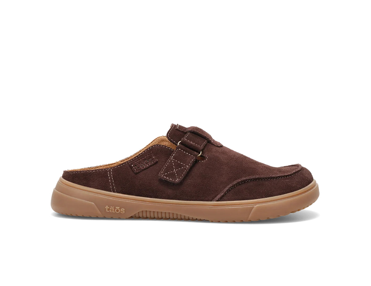 Taos Trivia Cocoa Suede Slip On Women’s Clog