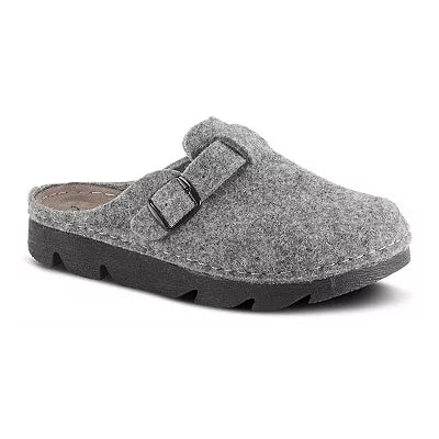 Flexus by Spring Step Clogger Women's Slippers Gray - All Mixed Up