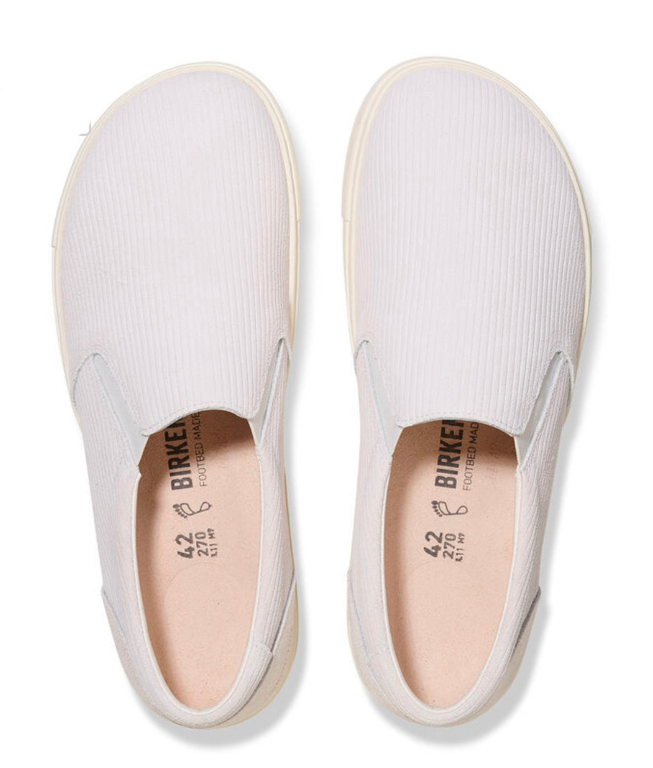 Birkenstock Oswego Antique White Suede Leather - All Mixed Up