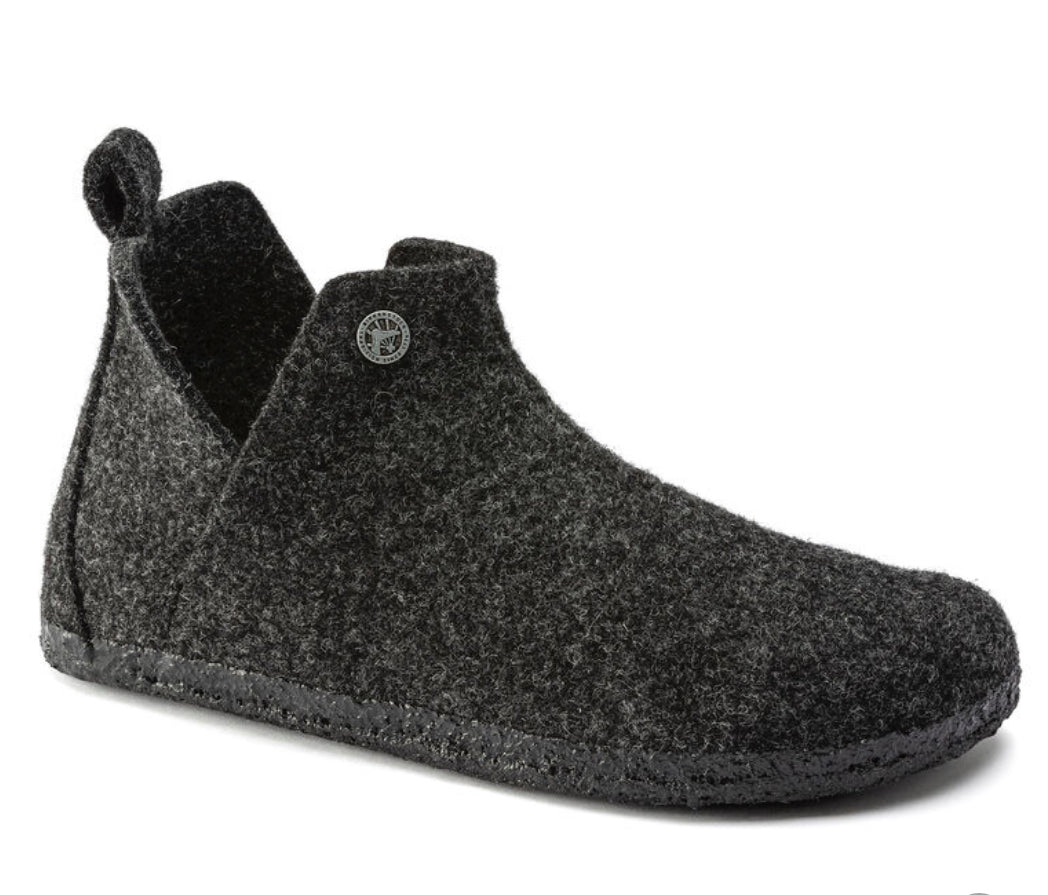 Birkenstock Andermatt Anthracite Shearling Wool Felt - All Mixed Up