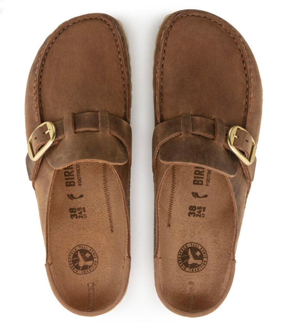 Birkenstock Buckley Cognac Oiled Leather - All Mixed Up