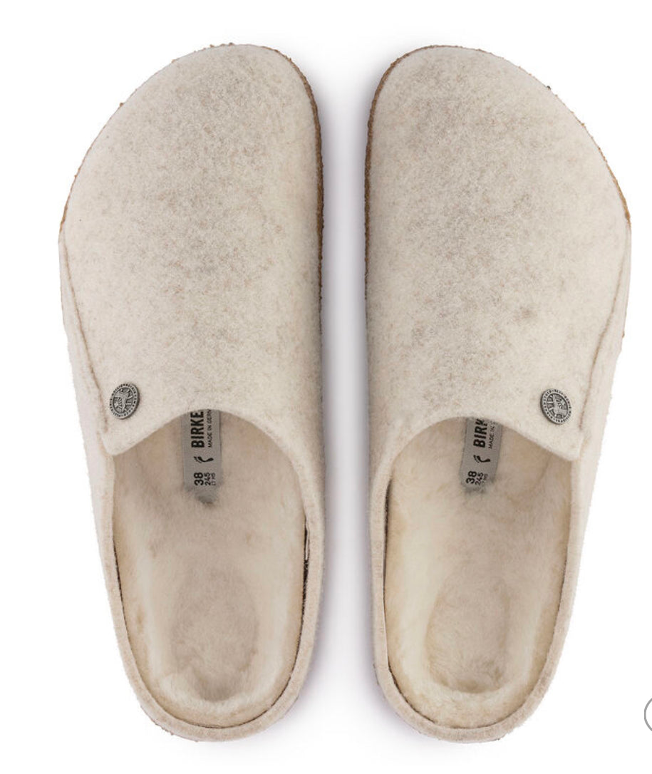 Birkenstock Zermatt Rivet Ecru Wool Felt - All Mixed Up