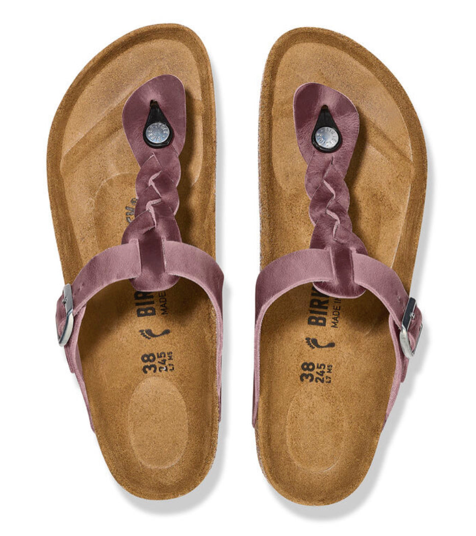 Birkenstock Gizeh Braided Lavender Oiled Leather - All Mixed Up