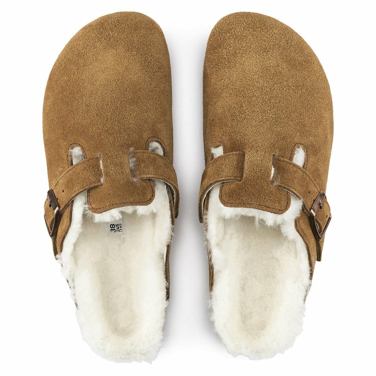 Birkenstock Boston Shearling Fur Mink Womens - All Mixed Up