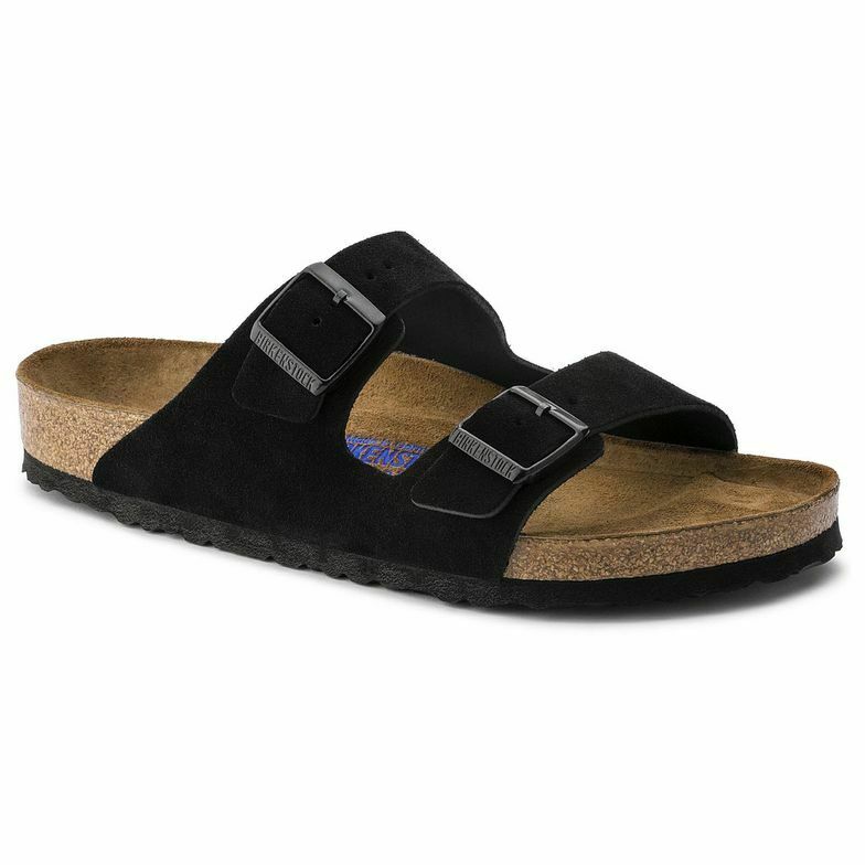 Birkenstock Arizona Black Suede SoftFootbed Uni-Sex - All Mixed Up