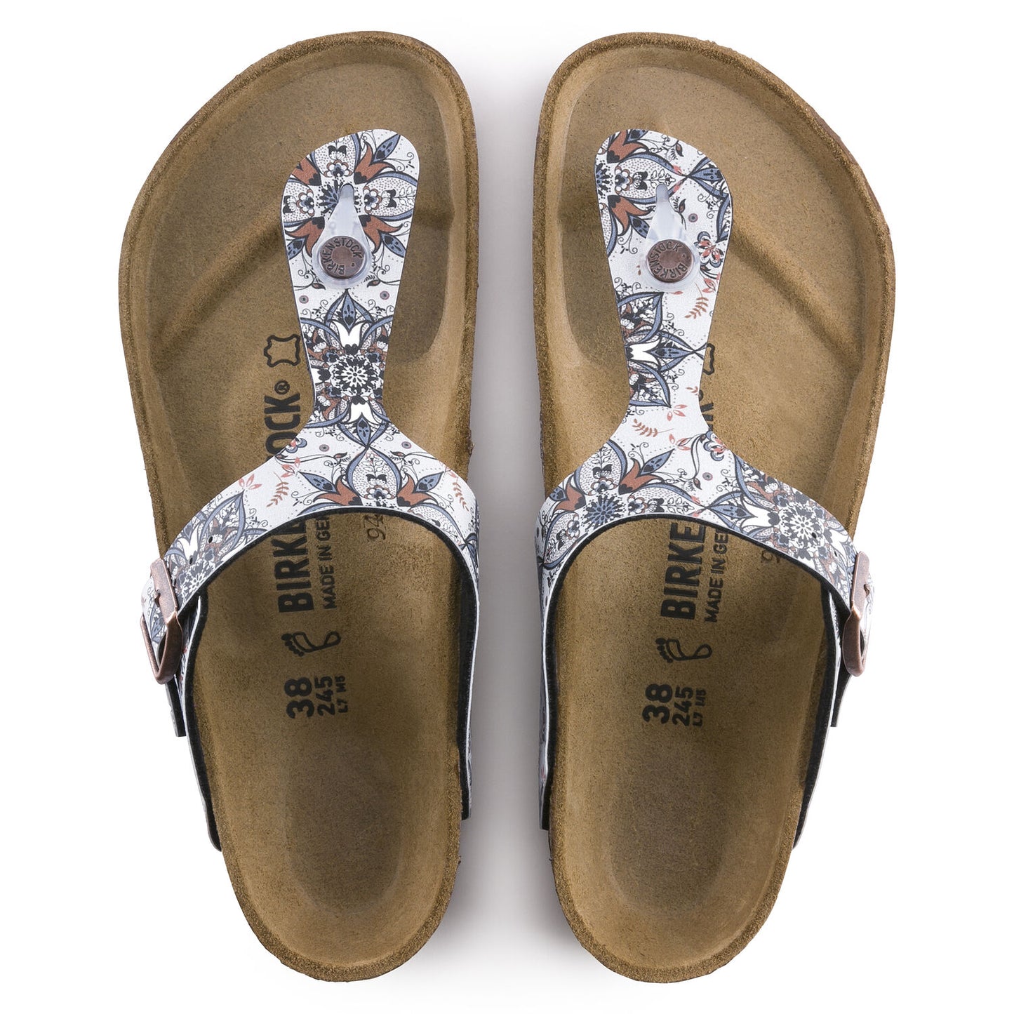 Birkenstock Gizeh Boho Flower Navy Womens - All Mixed Up