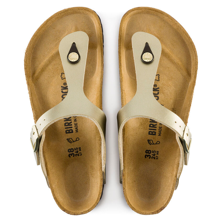 Birkenstock Gizeh Birko-Flor "Gold" Sandal - All Mixed Up