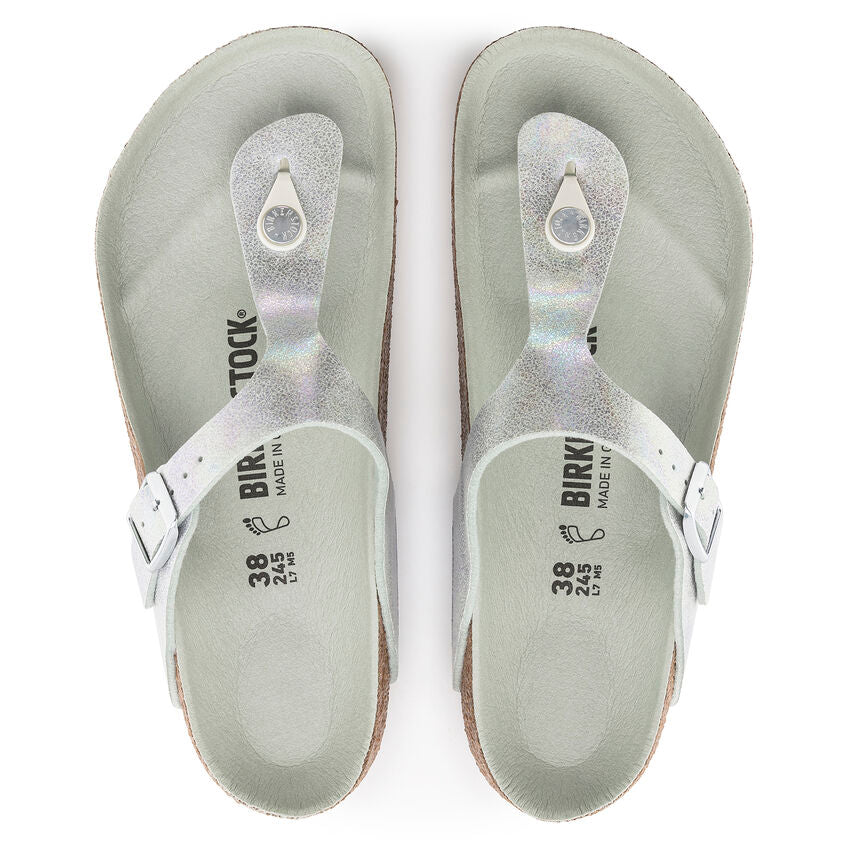 Birkenstock Gizeh Vegan Iridescent Matcha Womens - All Mixed Up