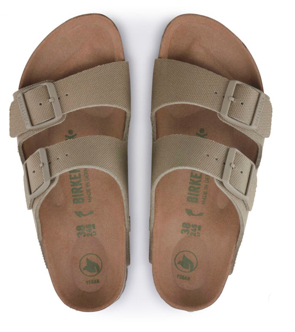 Birkenstock Arizona Rivet Faded Khaki Vegan - All Mixed Up