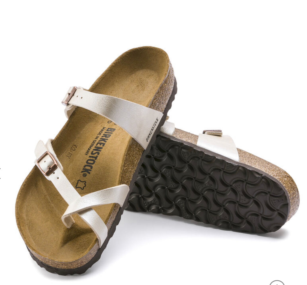 Birkenstock Graceful Pearl White Mayari Women’s - All Mixed Up