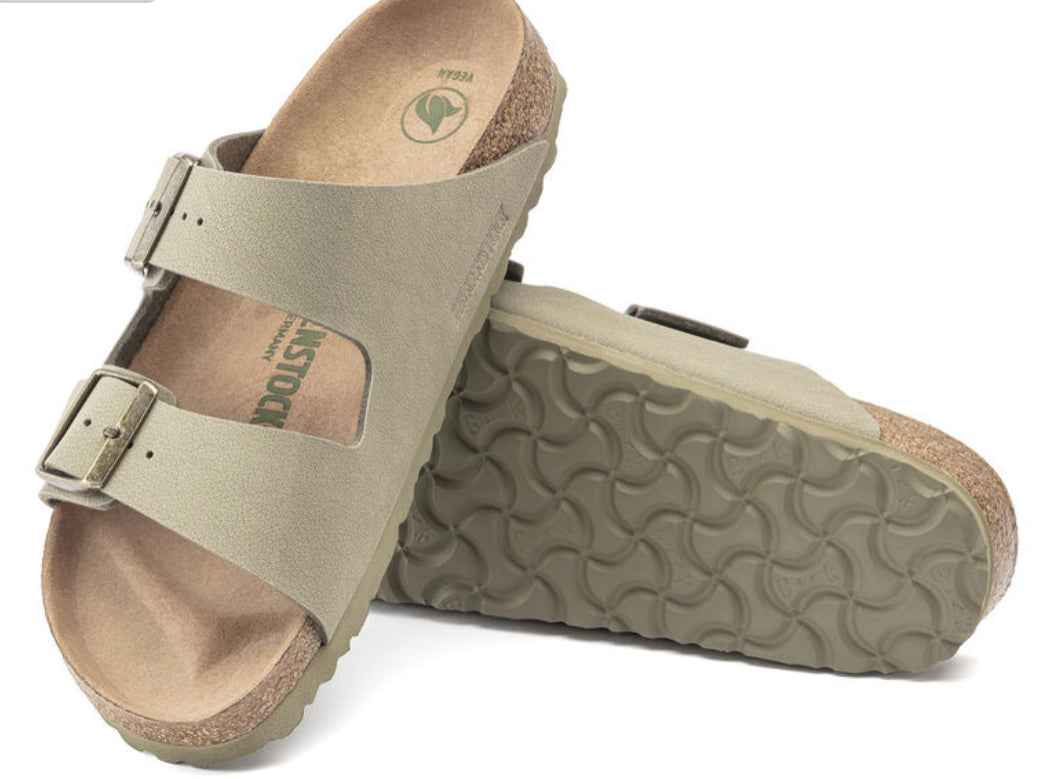 Birkenstock Arizona Women’s Khaki Vegan - All Mixed Up