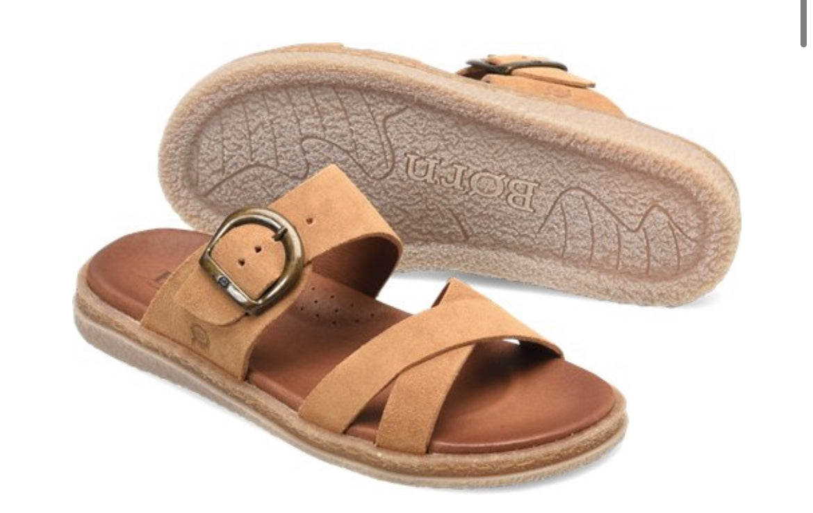 Born Caite Tan Camel Women’s Sandal - All Mixed Up