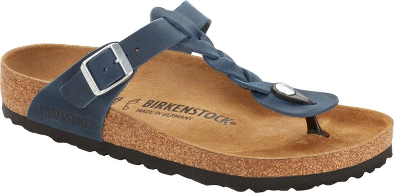 Birkenstock Gizeh Braid Sandals - Women's - Navy - All Mixed Up