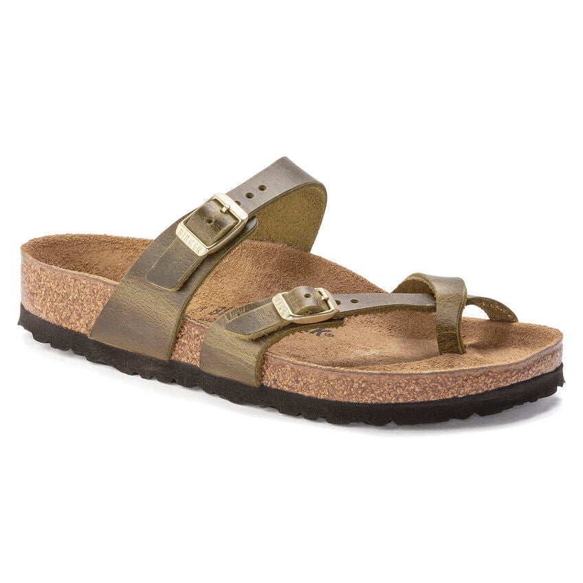 Birkenstock Mayari Olive Oiled Leather Sandal - All Mixed Up