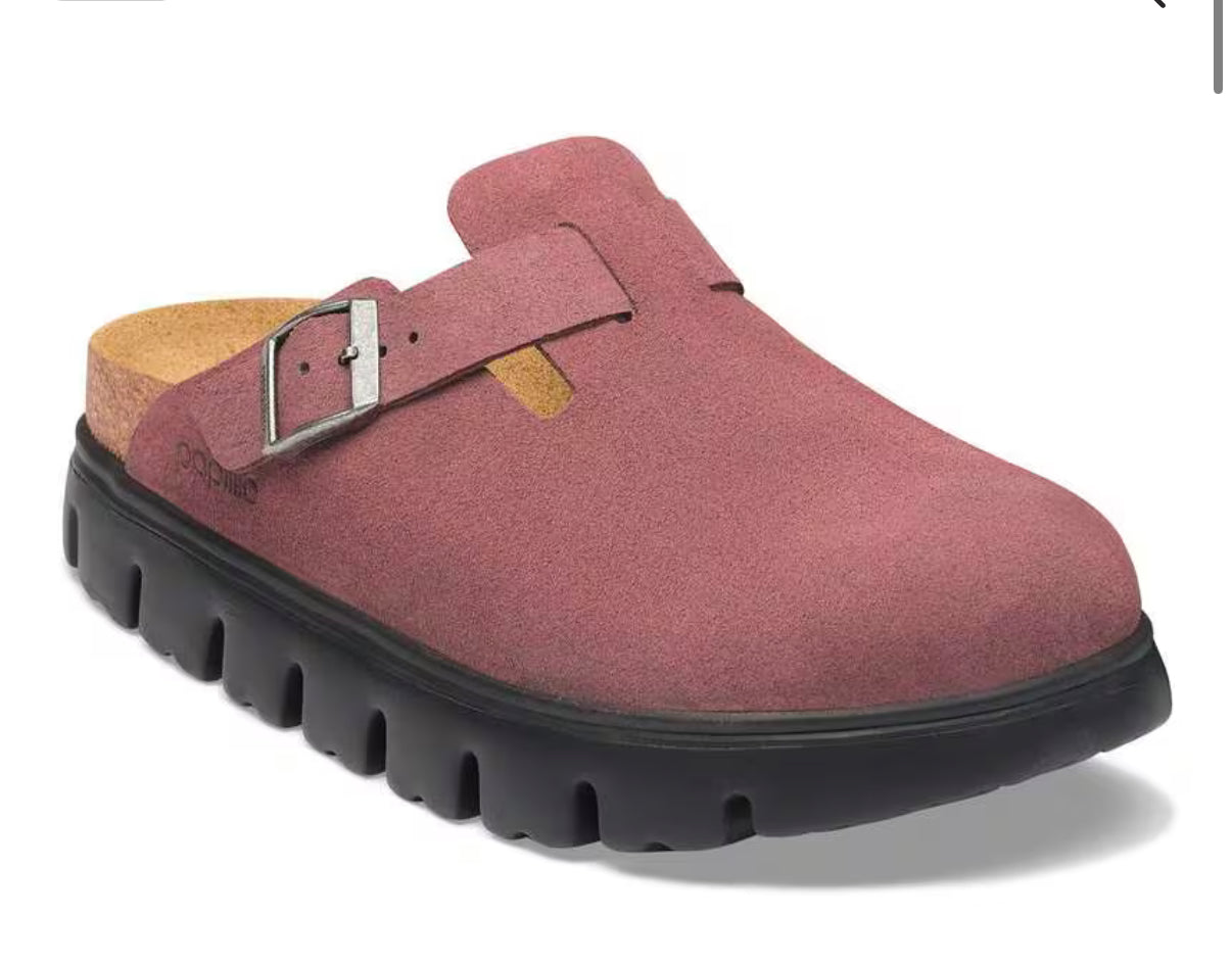 Birkenstock Boston Chunky
Suede Leather Pepper