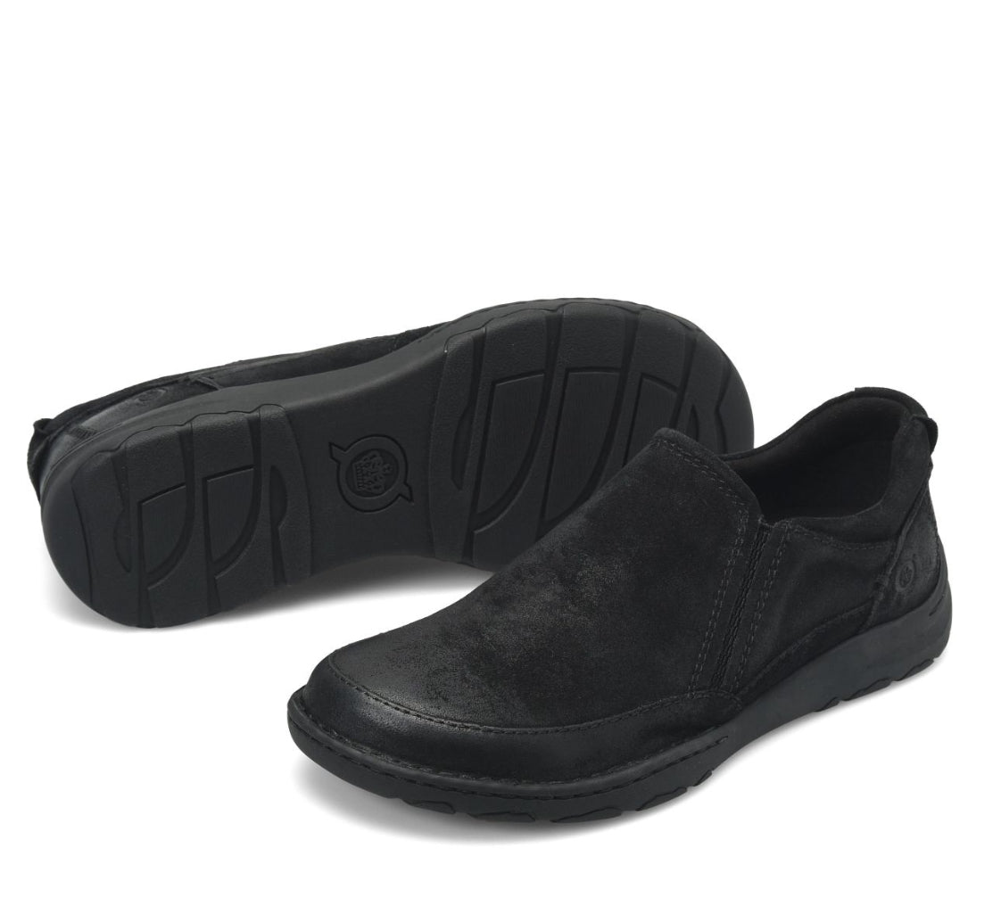 Born Sandor Black Distressed Men’s Loafers