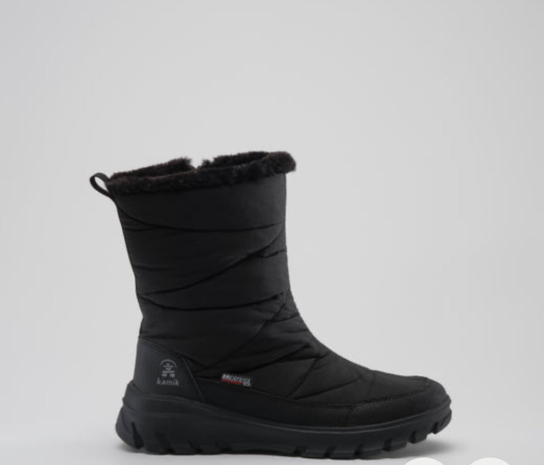 Kamik Snowdon Zip Women’s Winter Boots – Black | All Mixed Up