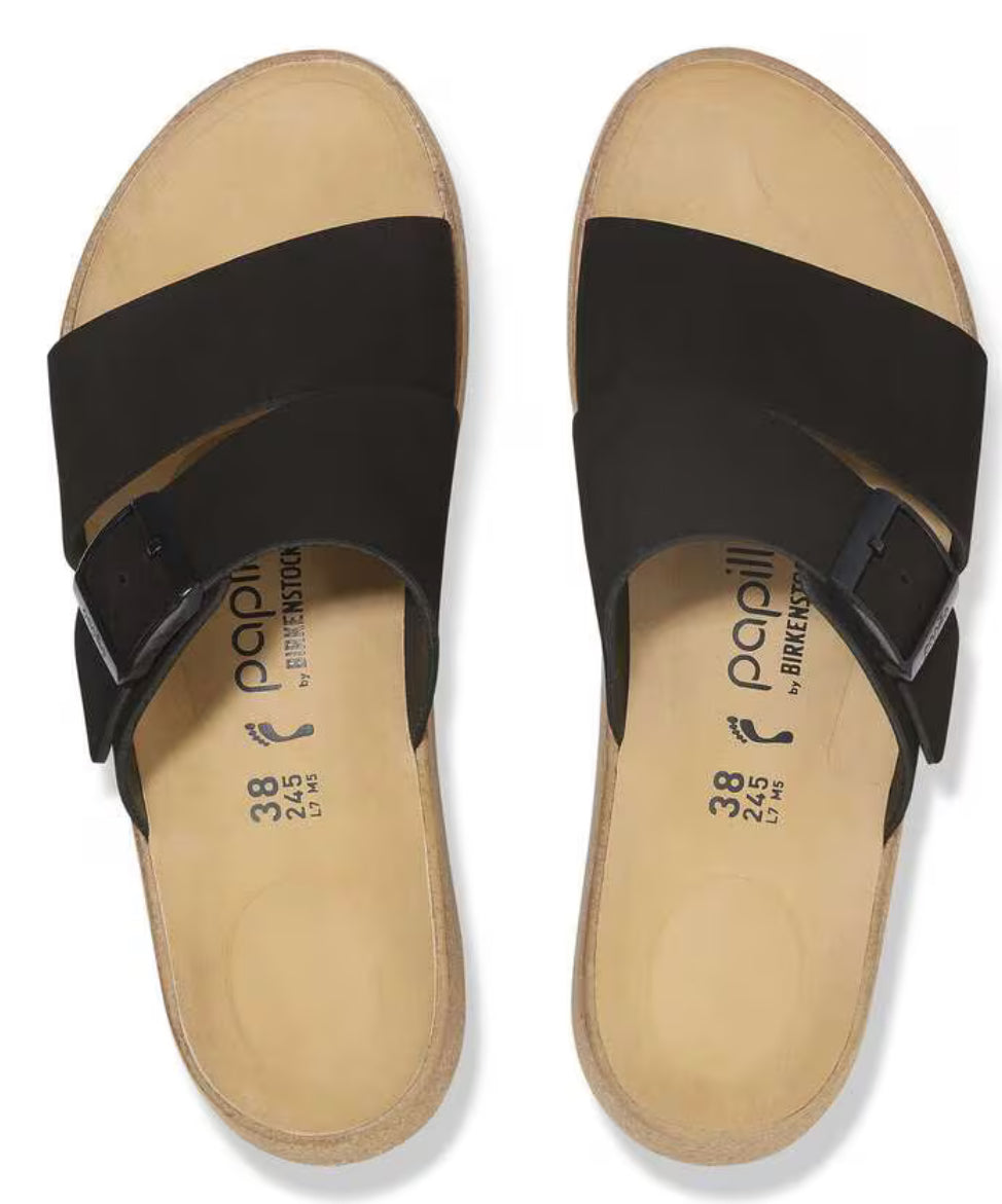 Birkenstock Almina Nubuck Leather Black