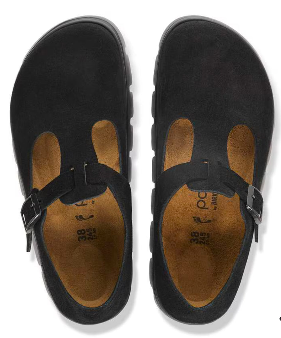 Birkenstock Paris Chunky
Suede Leather Black