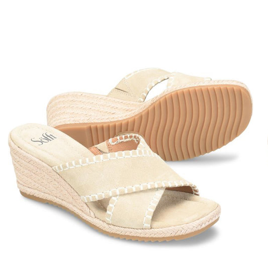 Sofft Indie Lenox Tan Suede Women’s Sandal