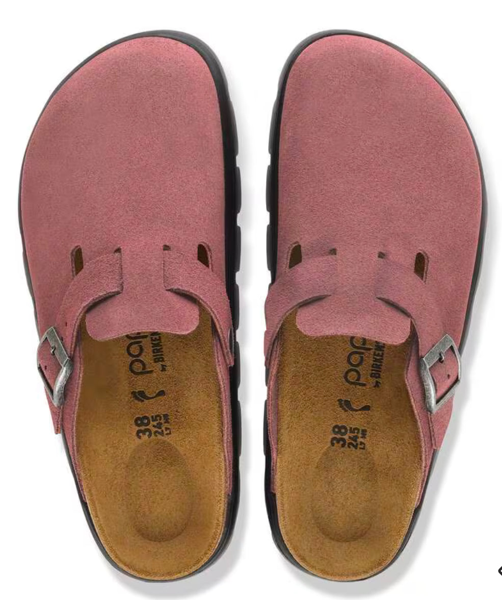 Birkenstock Boston Chunky
Suede Leather Pepper