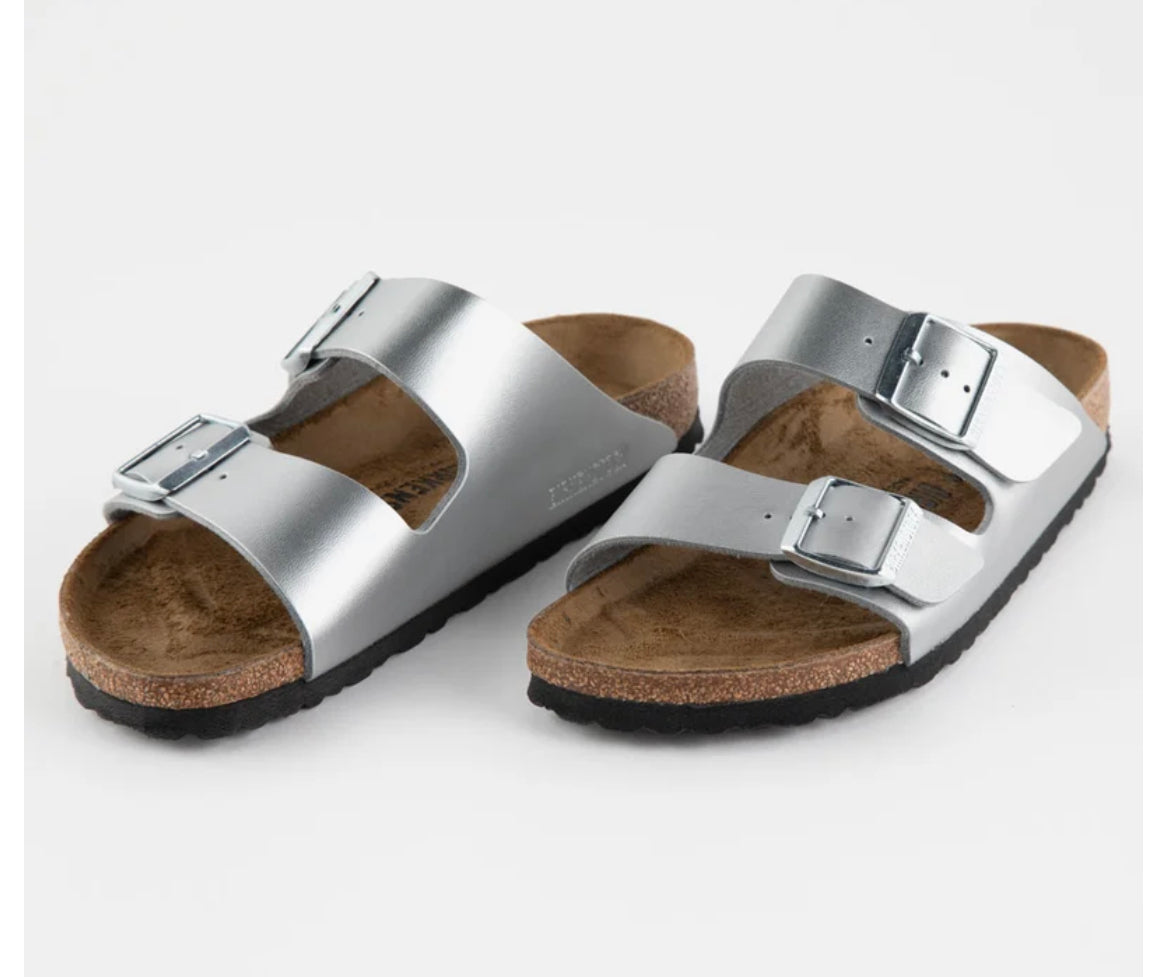 Birkenstock Arizona Sandal - Women - Silver