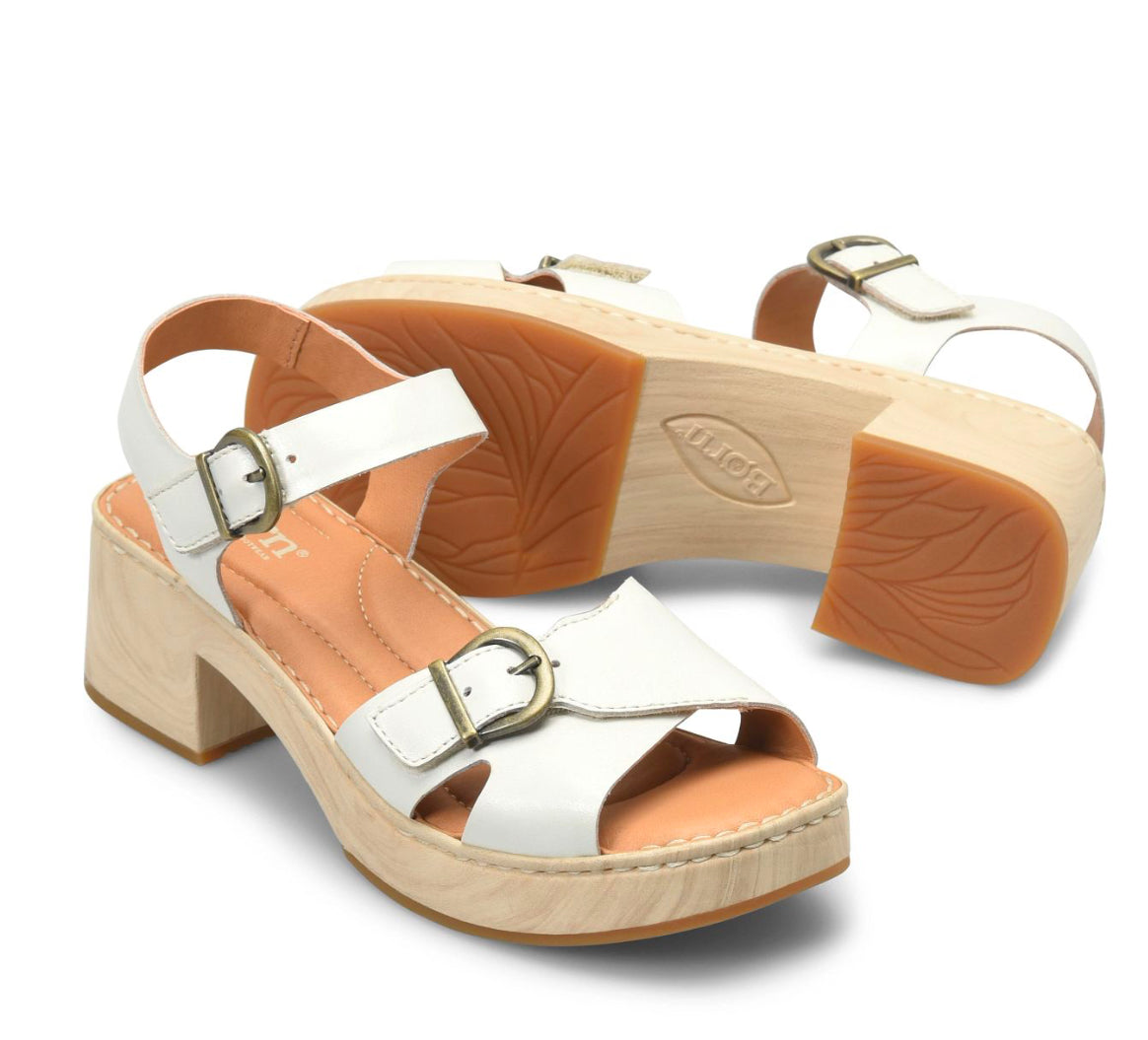 Born Bella Women’s White Sandal
