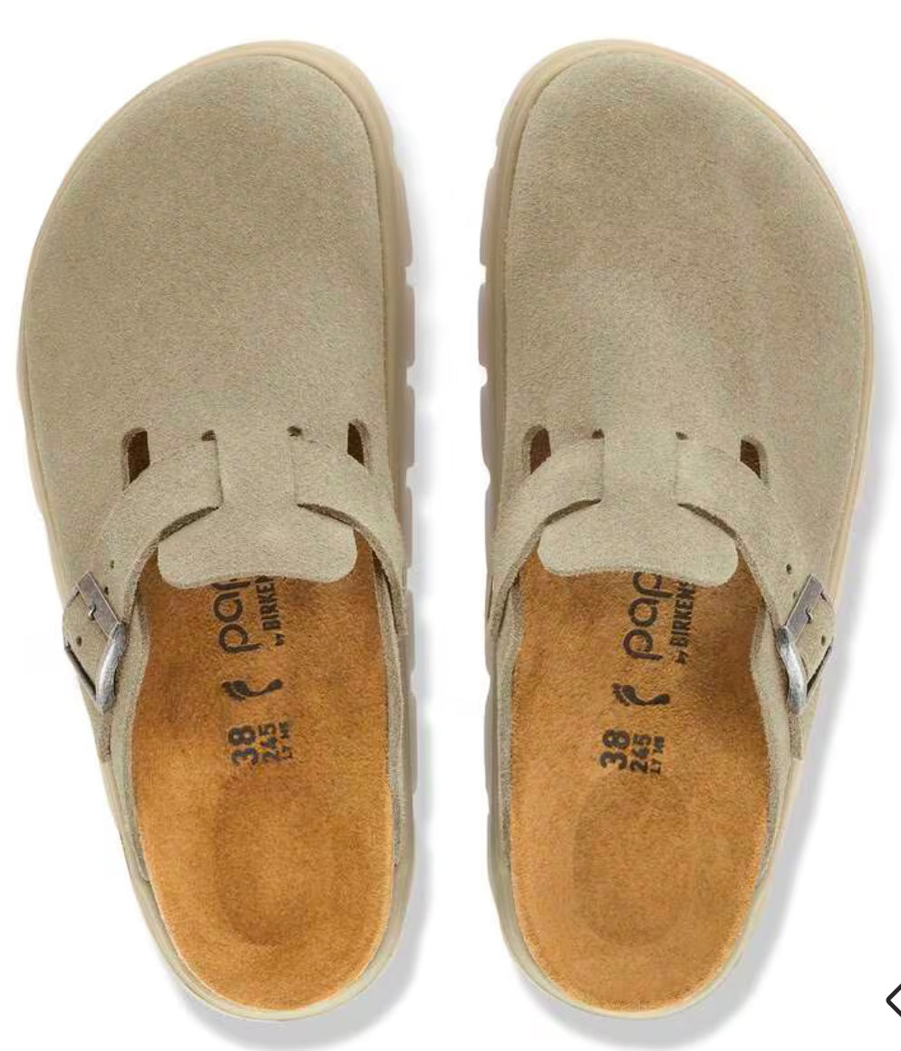 Birkenstock Boston Chunky
Suede Leather Taupe