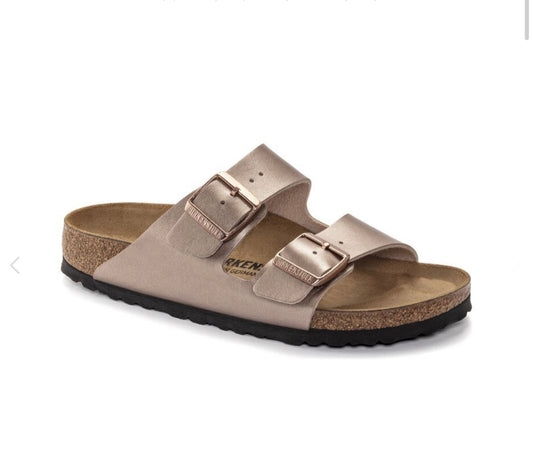 Birkenstock Arizona Copper Birko Flor Sandal