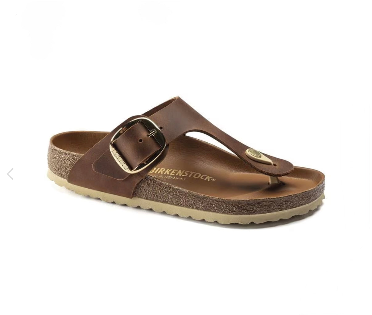 Birkenstock Gizeh Big Buckle
Oiled Leather - Cognac