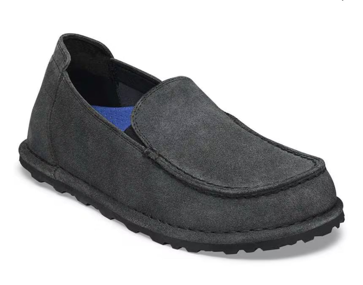 Birkenstock Utti Slip On Suede Leather Charcoal