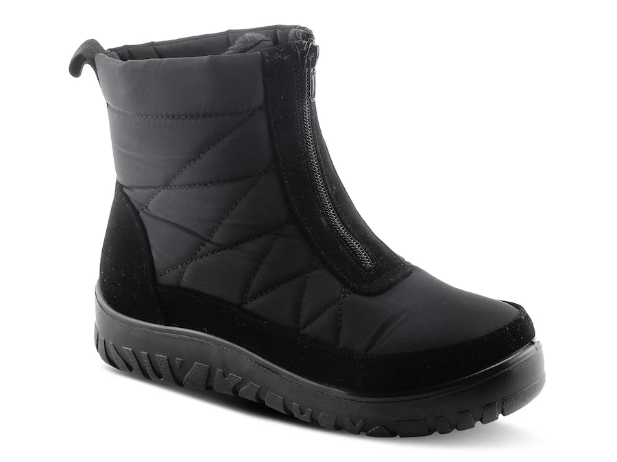 Flexus By Spring Step Lake Effect Snow Boot Black - All Mixed Up 