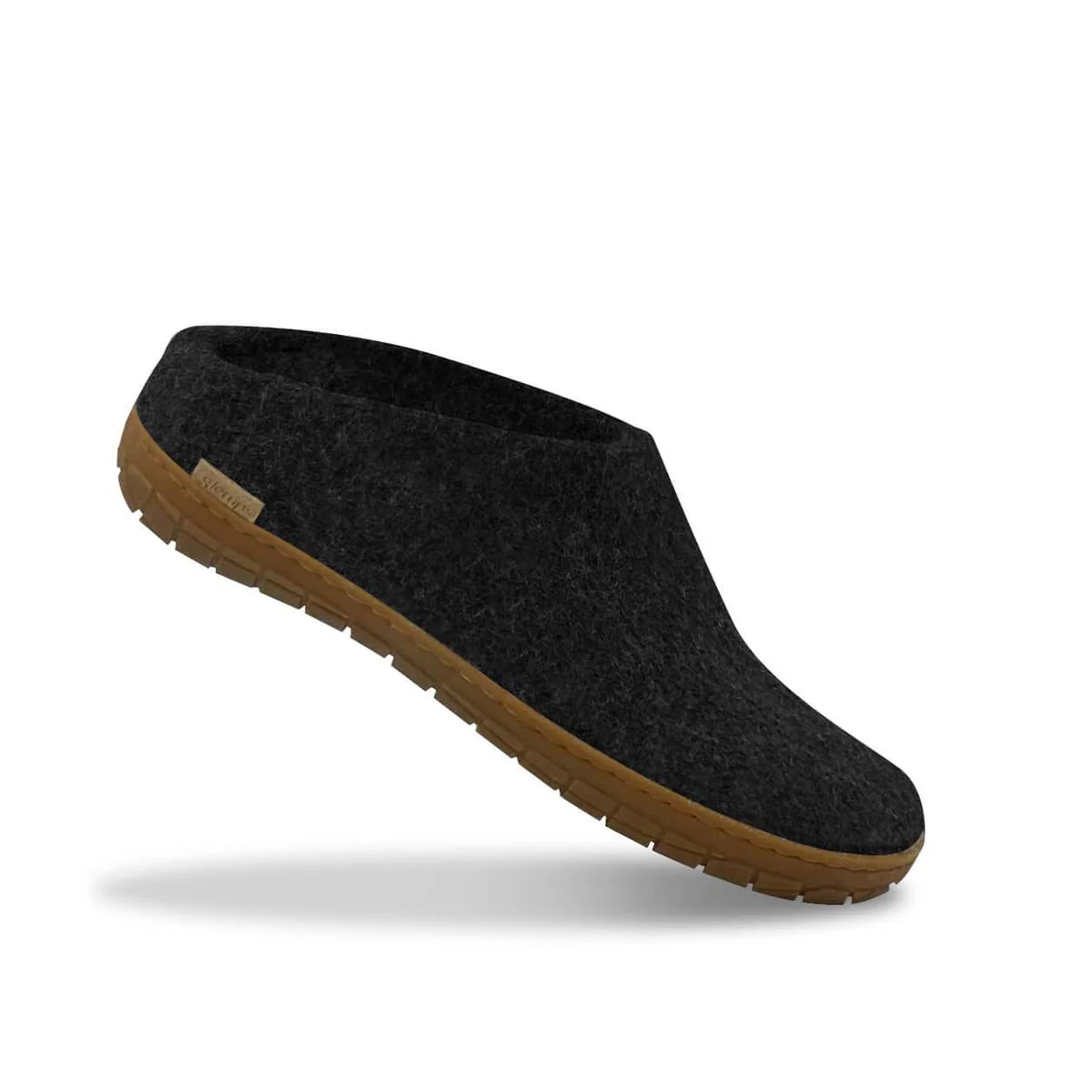 Glerups SLIP-ON WITH NATURAL RUBBER SOLE - HONEY - CHARCOAL