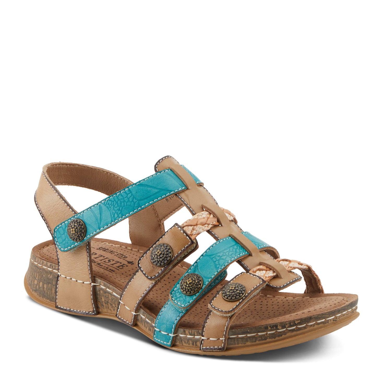 L'ARTISTE DELILA SANDALS Beige Multi