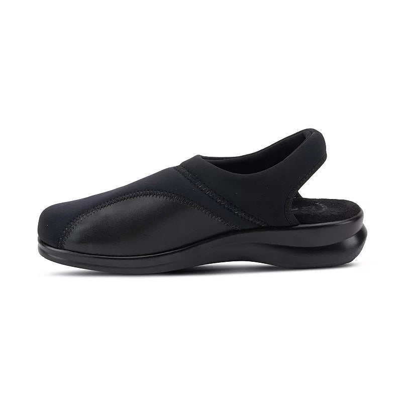 Flexus by Spring Step Flexia Women's Slingback Clogs Black - All Mixed Up 