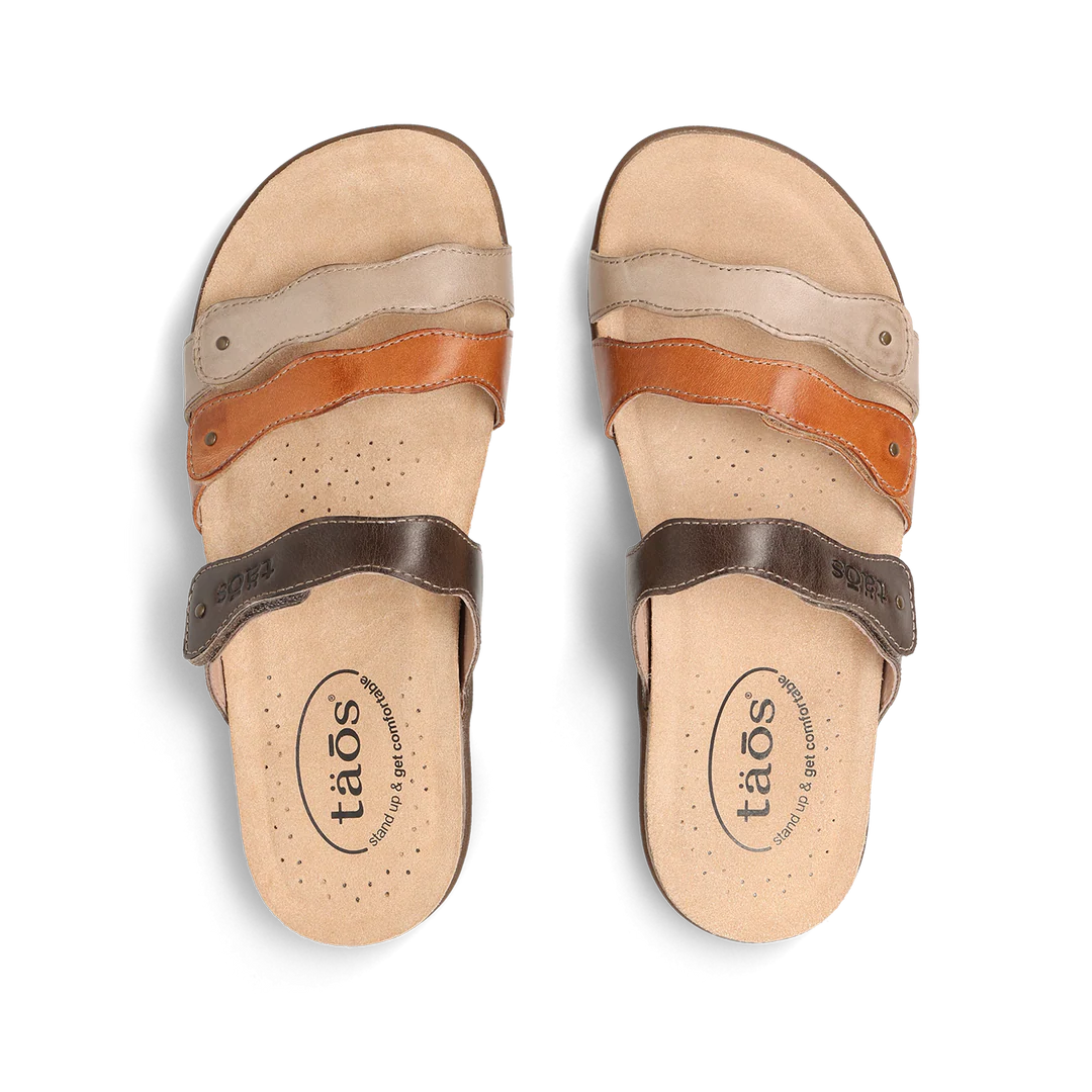Taos Scribble Brown Multi Women’s Sandal