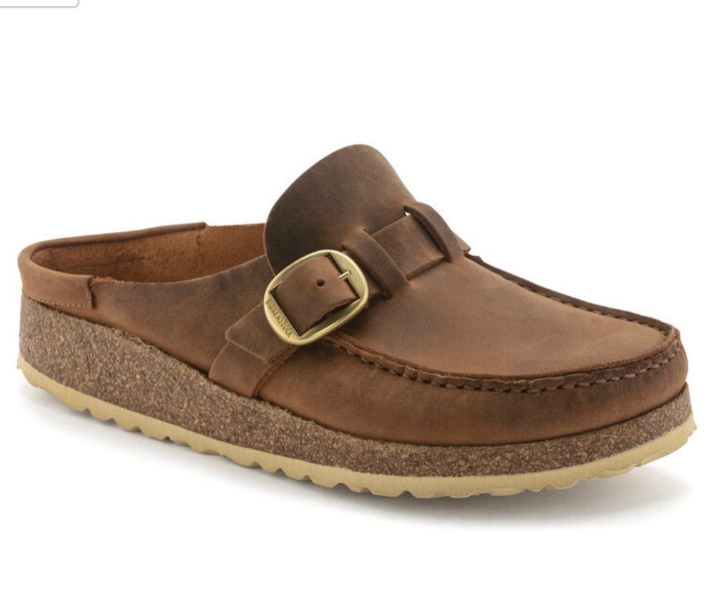 Birkenstock Buckley Cognac Oiled Leather - All Mixed Up 