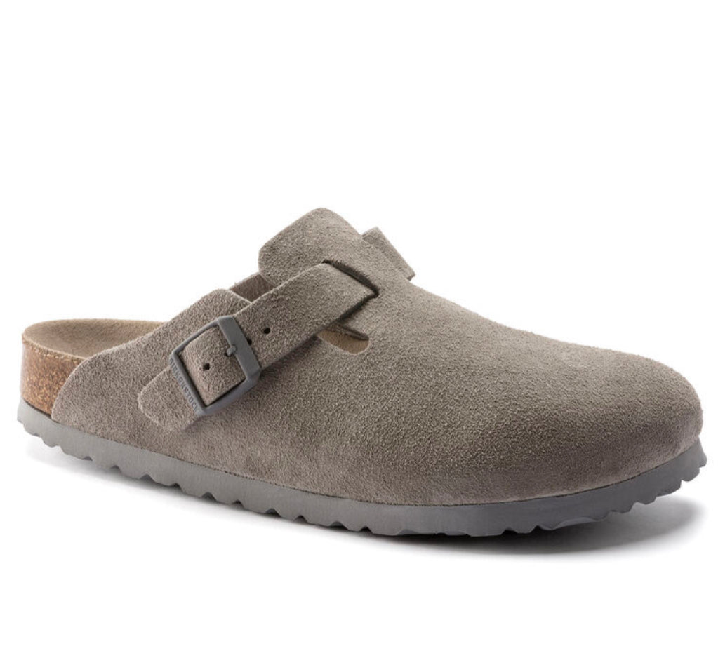 Birkenstock Boston Suede Stone Coin - All Mixed Up 