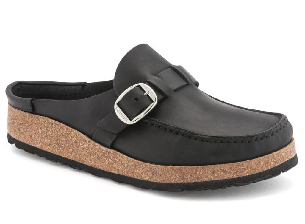 Birkenstock Buckley Black Oiled Leather - All Mixed Up 